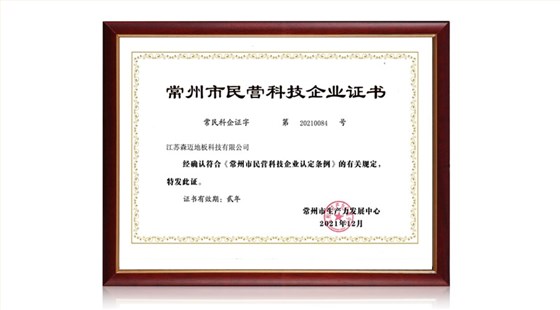 民營(yíng)科技企業(yè)證書(shū)